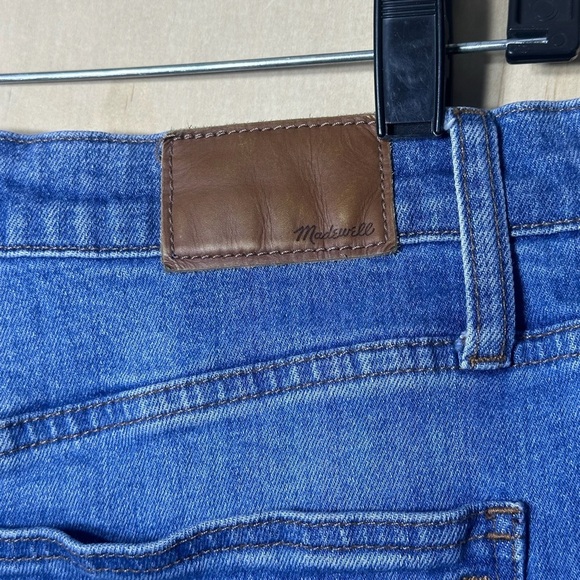 Madewell Distressed Blue Ankle Jeans. THE HIGH-RISE SUM CROP BOYJEAN Size 28 - Picture 9 of 13